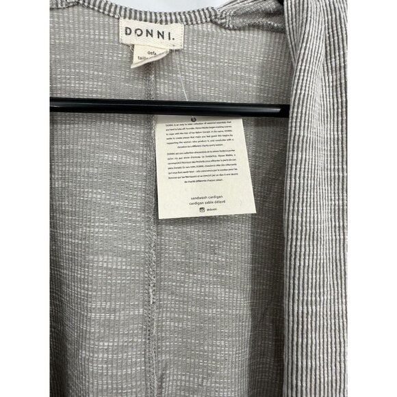 Anthropologie Donni Ribbed Open Draped Cardigan Pockets One Size Fits‎ All NWT - Picture 6 of 9